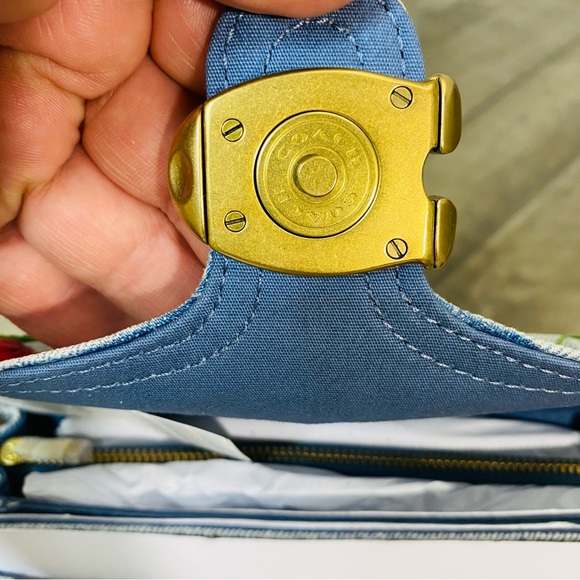 NWT Coach SMALL Cherry Denim Tabby 20 Shoulder Bag Crossbody - Picture 12 of 16